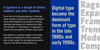 Ragstone Font Poster 2