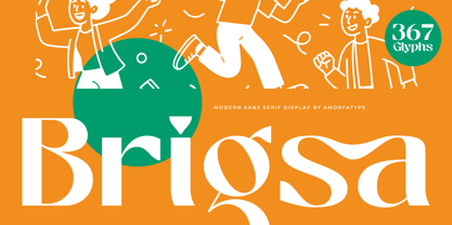 Brigsa Font Poster 1