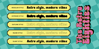 The Retro Eighties Font Poster 14