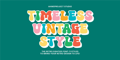 The Retro Eighties Font Poster 11