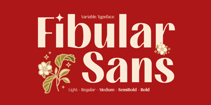 Fibular Sans Font Poster 1