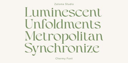 Chermy Font Poster 3