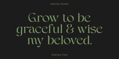 Chermy Font Poster 8