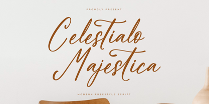 Celestialo Majestica Font Poster 1