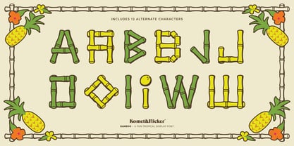 BAMBOO Font Poster 6