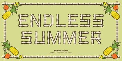 BAMBOO Font Poster 4