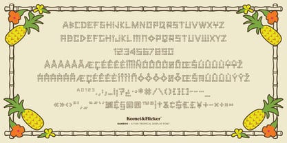 BAMBOO Font Poster 9