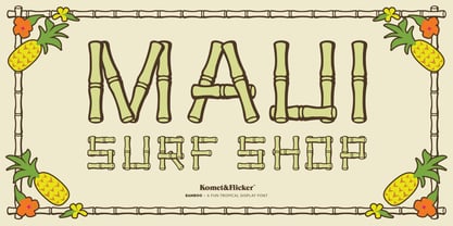 BAMBOO Font Poster 3