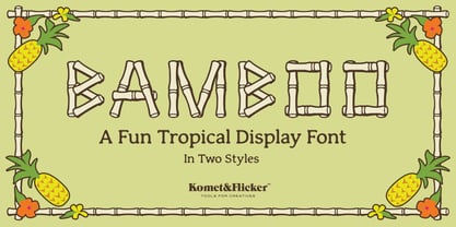 BAMBOO Font Poster 1