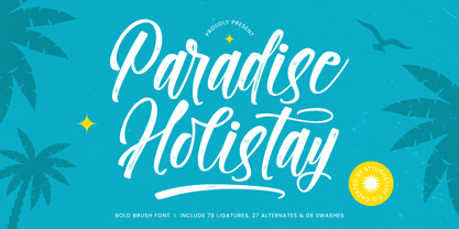 Paradise Holistay Font Poster 1