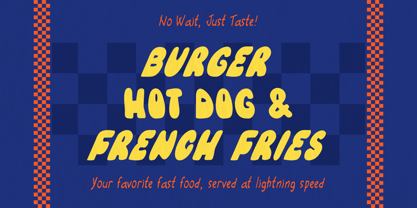 Quick Takeaway Font Poster 10