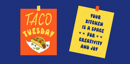 Quick Takeaway Font Poster 5