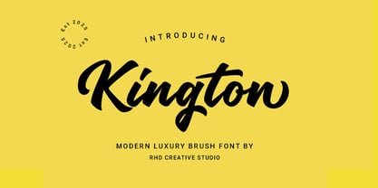 Kington Font Poster 1