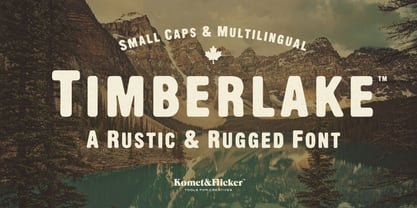 Timberlake Font Poster 1