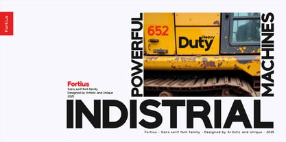 Fortius Font Poster 14