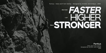 Fortius Font Poster 8