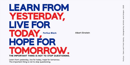 Fortius Font Poster 6