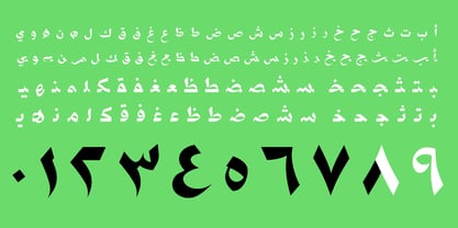Best F. Ever Arabic Font Poster 2