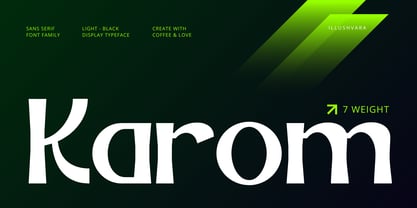 Karom Display Font Poster 1