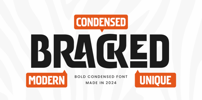 Bracked Font Poster 1
