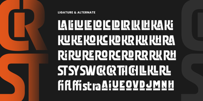 Bracked Font Poster 10