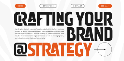 Bracked Font Poster 3