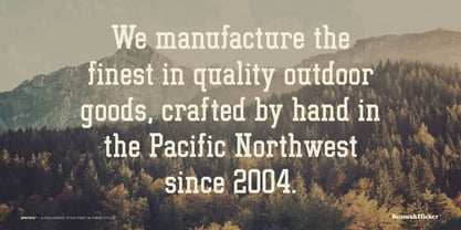 UPSTATE Font Poster 4