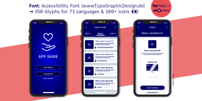 Accessibility Font Variable Font Poster 1