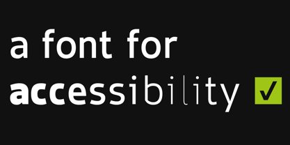 Accessibility Font Variable Font Poster 5