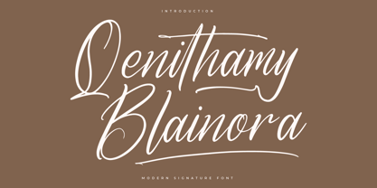 Qenithamy Blainora Font Poster 1