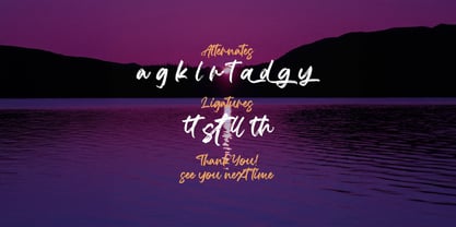 Agethsa Font Poster 8