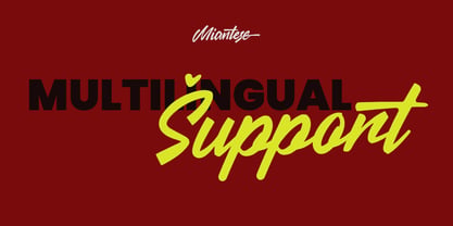 MC Miantese Font Poster 6