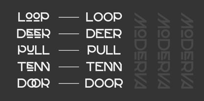 Moderva Font Poster 8