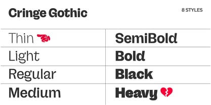 Cringe Gothic Font Poster 3