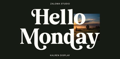 Kalren Font Poster 7
