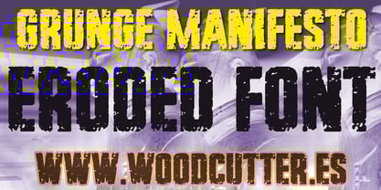 Grunge Manifesto Font Poster 1