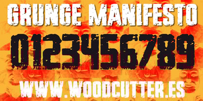 Grunge Manifesto Font Poster 5