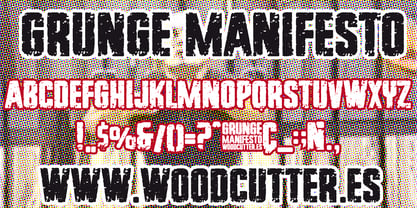 Grunge Manifesto Font Poster 4