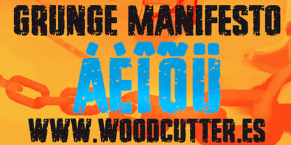 Grunge Manifesto Font Poster 6