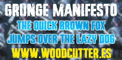 Grunge Manifesto Font Poster 2