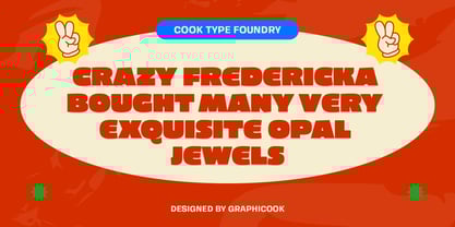 Cook Fattonic Font Poster 6