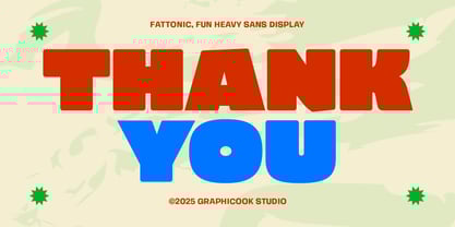 Cook Fattonic Font Poster 10