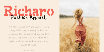 Ramlony Font Poster 2