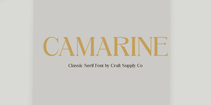 Camarine Font Poster 1