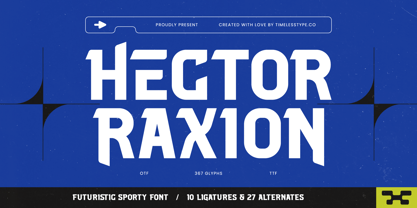 Hector Raxion Font Poster 1