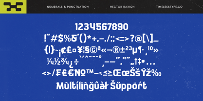 Hector Raxion Font Poster 13