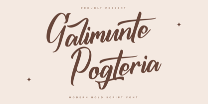 Galimunte Pogteria Font Poster 1