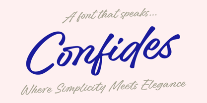 Confides Font Poster 1
