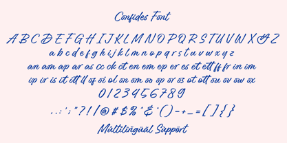 Confides Font Poster 14