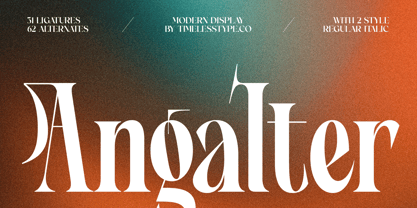 Angalter Font Poster 1